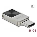 Delock 128GB USB 3.0 flash disk, USB-C, kovový