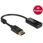 Delock Adaptér Displayport 1.2 samec > HDMI samice 4K pasivní černý