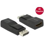 Delock Adaptér Displayport 1.2 samec > HDMI samice 4K pasivní černý