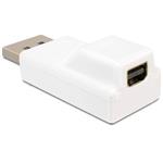 Delock adaptér Displayport samec > Displayport mini samice, bílá