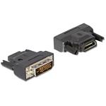 Delock adaptér DVI 24+1 samec > HDMI samice s LED 