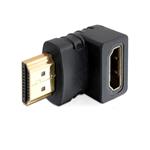 Delock adaptér HDMI A samec/samice, pravoúhlý, dolů