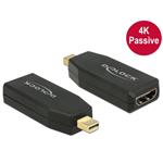 Delock adaptér mini Displayport 1.2 samec > HDMI samice 4K aktivní černý