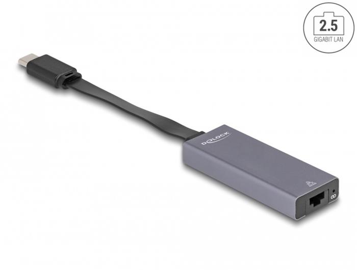 Delock Adaptér USB-C sítě 2,5 Gigabit LAN, tenký