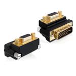 Delock Adaptér VGA samice > DVI 24+5 pin samec v úhlu 270° 