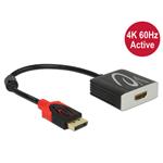 Delock aktivní adaptér Displayport 1.2 samec > HDMI samice 4K@60Hz 