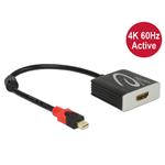 Delock aktivní adaptér mini Displayport 1.2 samec > HDMI samice 4K@60Hz