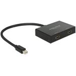 Delock Displayport 1.2 Splitter 1 x mini Displayport >2 x HDMI out 4K 87696 Delock Displayport 1.2 Splitter 1 x mini Di