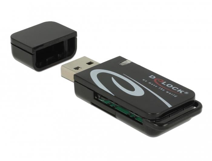 Delock externí čtečka karet pro karty SDXC a microSDXC, USB 2.0