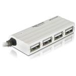 Delock externí slim USB 2.0 hub 4portový