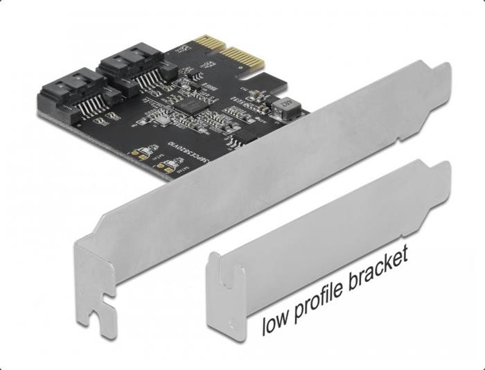 Delock interní 2-portový SATA III řadič, PCIe, low profile