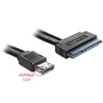 DeLock kabel  eSATAp na SATA 22 pin délka 0,5m, pro 2,5" i 3,5" HDD