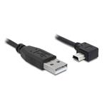 Delock kabel USB 2.0 A-samec > USB mini-B 5-pin samec pravoúhlý, 5 metrů