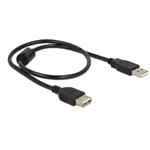 Delock kabel USB 2.0 typ A samec > USB 2.0 typ A samice prodlužovací 0,5 m