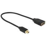 Delock kabelová redukce HDMI 2.0 z Micro-D samec > HDMI-A samice, 20cm