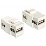 Delock Keystone modul USB 2.0 A samice > USB 2.0 A samice