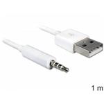 Delock nabíjecí USB kabel pro iPod Shuffle, 1m, bílý