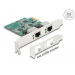 Delock PCI Express x1 karta na 2 x RJ45 2,5 Gigabit LAN