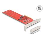 Delock redukce PCI Express x8 na 2x M.2 (PCIe), Low Profile