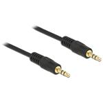 Delock Stereo Jack Cable 3.5 mm 3 pin male > male 1 m black