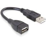 Delock USB 2.0 kabel, prodlužující A-A samec/samice 15 cm