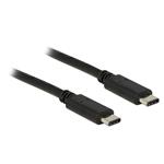 Delock USB 2.0 propojovací kabel USB-C m/m, 0.5m, černý