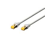 Digitus CAT 6A S-FTP patch cable, LSOH, Cu, AWG 26/7, Length 0.25m , color grey