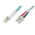 Digitus Fiber Optic Patch Cord, LC to SC Multimode 50/125 µ, Duplex Length 5m, Class OM3