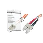 Digitus Fiber Optic Patch Cord, LC to SC Multimode, OM1, 62.5/125 µ, Duplex Length 3m