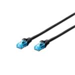 Digitus patch kabel UTP RJ45-RJ45 level CAT 5e 10m černá