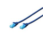 Digitus patch kabel UTP RJ45-RJ45 level CAT 5e 3m modrá