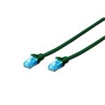 Digitus patch kabel UTP RJ45-RJ45 level CAT 5e 5m zelená