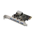 Digitus USB 3.0, 4 Port, PCI Express Add-On card, 4 Ports A/F External, VL800 chipset