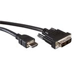 DVI-HDMI kabel, DVI-D(M) - HDMI M, 5m