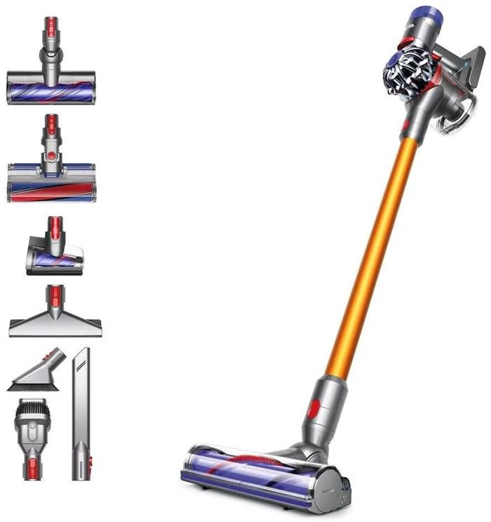 Dyson V8 Absolute 2023 tyčový vysavač, akumulátorový, bezsáčkový, filtr, na všechny druhy podlah