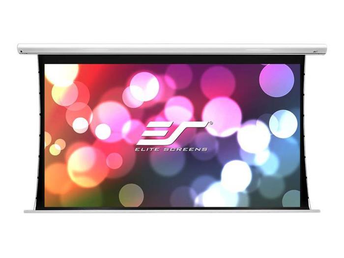 ELITE SCREENS plátno elektrické motorové 110" (279 cm)/ 16:9/137,2 x 243,8 cm/hliníkový case bílý/12" drop/Fiber Glass