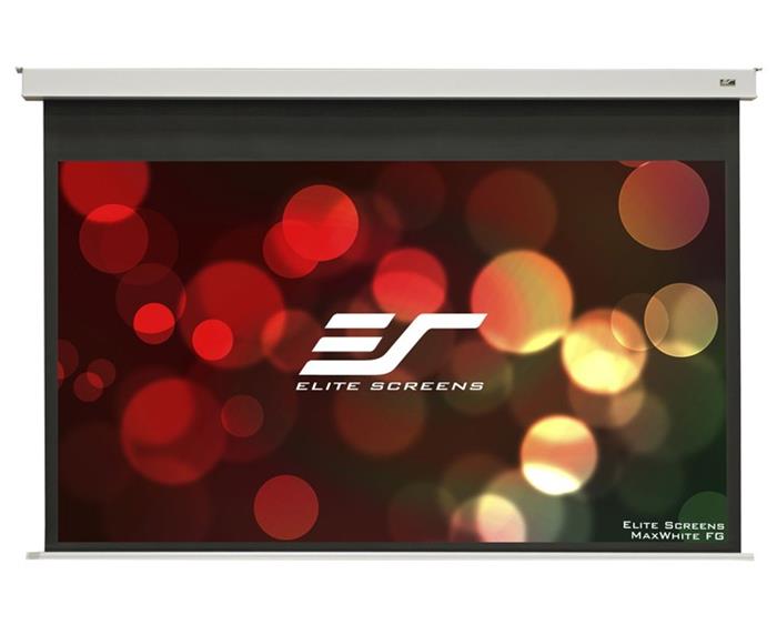 ELITE SCREENS plátno elektrické motorové stropní 100" (254 cm)/ 16:9/ 124,5 x 221,4 cm/ Gain 1,1/ 12" drop