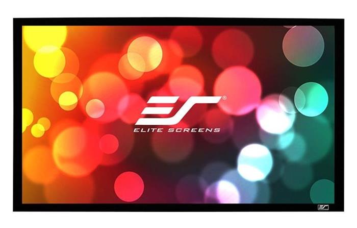 ELITE SCREENS plátno v pevném rámu CINEMA Scope 138" (350,5 cm)/ 2,35:1 / 137,2 x 322,3 cm/ Gain 1,1/ rám černý 6 cm