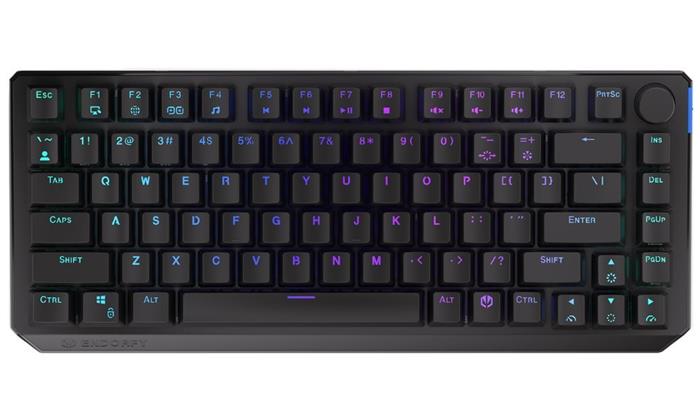 Endorfy herní klávesnice Thock 75% Wireless Black /RGB/ black sw. / bezdrátová / CZ / SK lay. / zkrácená /černá