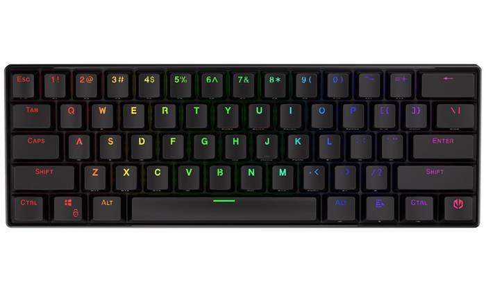 Endorfy herní klávesnice Thock Compact BLK RGB /USB/ black sw. / bezdrátová / mechanická / US layout / mini /černá RGB