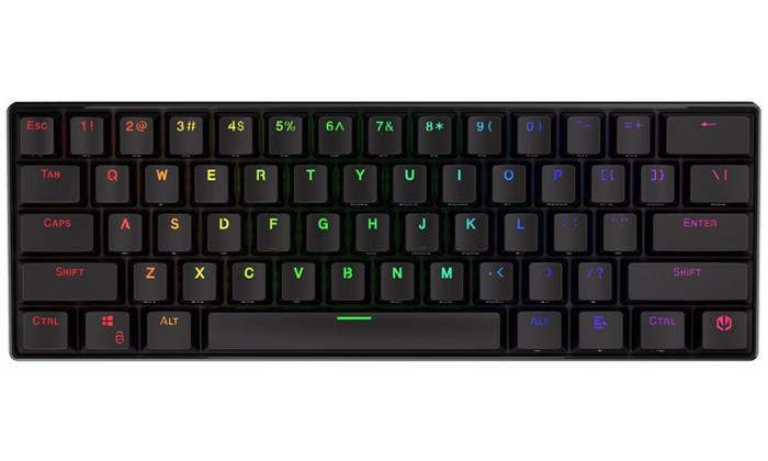 Endorfy herní klávesnice Thock Compact BR RGB /USB/ brown sw. / bezdrátová / mechanická / US layout / mini /černá RGB