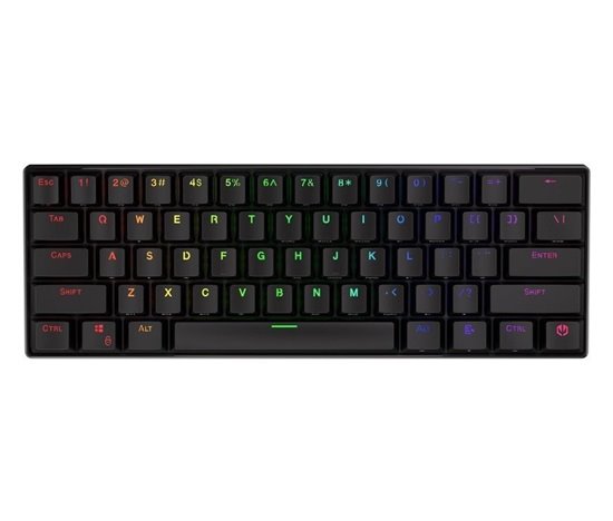 Endorfy herní klávesnice Thock Compact RD RGB /USB/ red sw. / bezdrátová / mechanická / US layout / mini /černá RGB