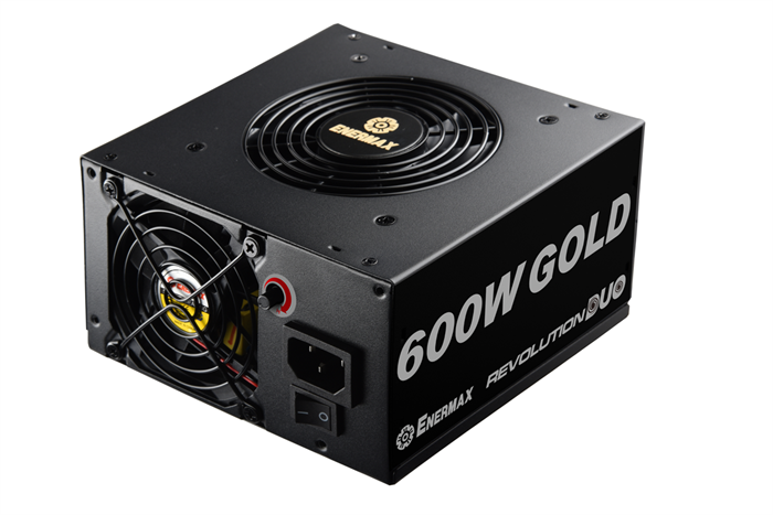 Enermax Revolution Duo 600W ATX zdroj, 80+ Gold, Dual Fan