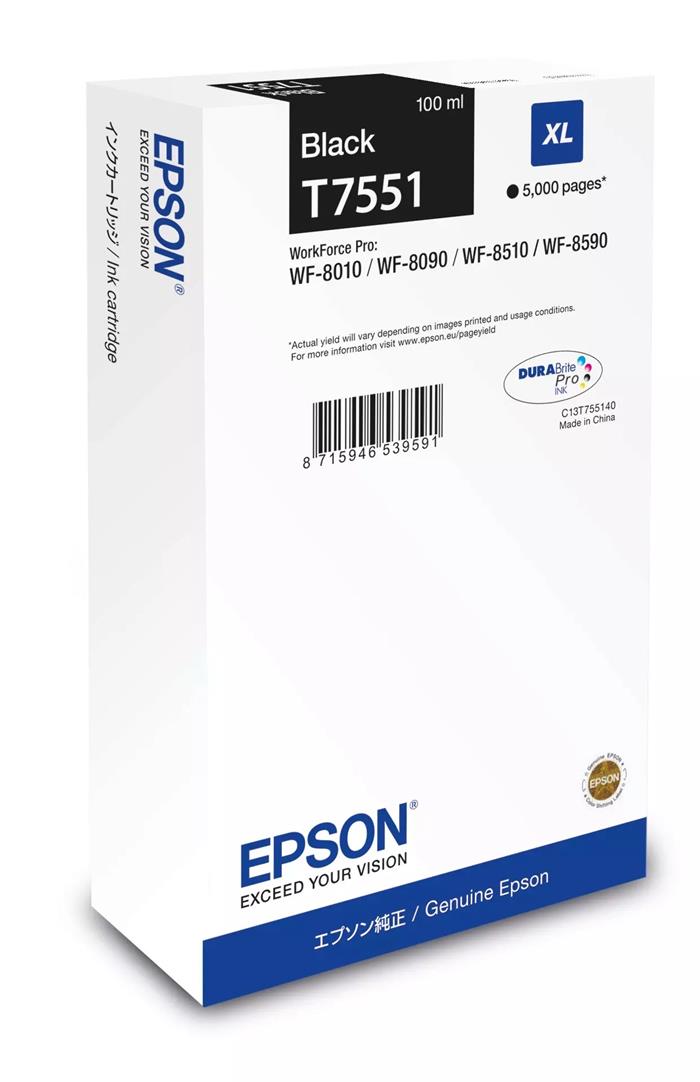 Epson Ink cartridge Black DURABrite Pro, size XL