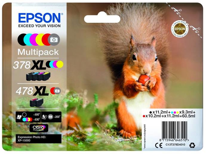 Epson Multipack 6 barev 478XL Claria Photo HD