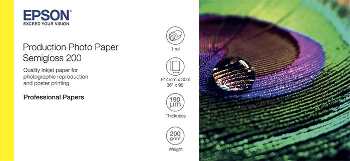 EPSON Production Photo Paper Semigloss 200 36"x30m