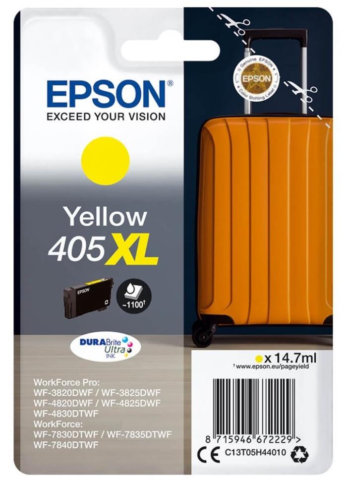 Epson Singlepack Yellow 405XL DURABrite Ultra Ink