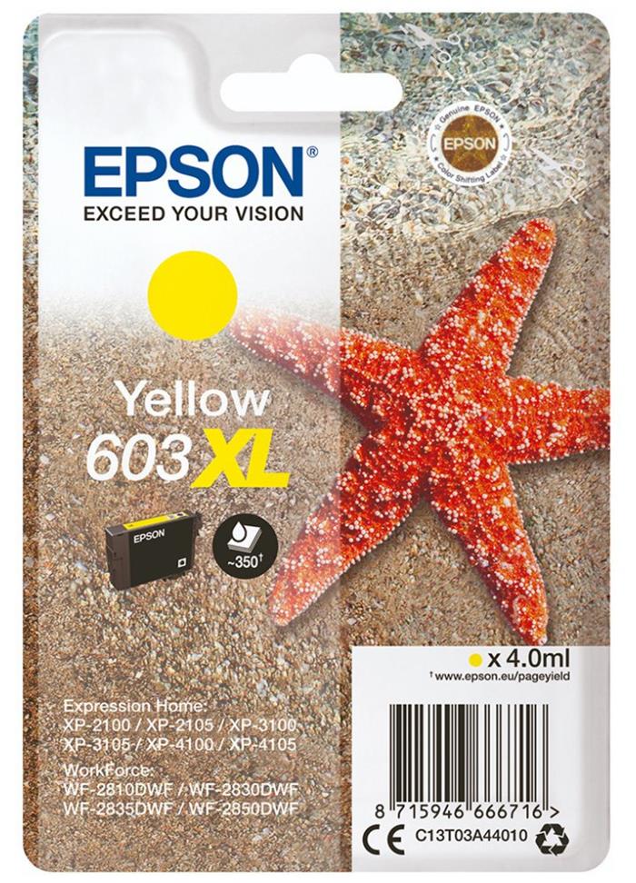 Epson singlepack, Yellow 603XL