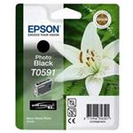 Epson T0591, inkoustová cartridge, foto černá, 13ml, C13T05914010