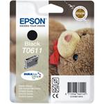 Epson T0611, černá inkoustová cartridge, 8ml